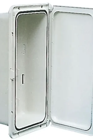 A Buon Prezzo Cassonetto Portaoggetti Osculati in Polipropilene Bianco - Chiusura Stagna e Dimensioni 364 x 183 x 75 mm per Imbarcazioni