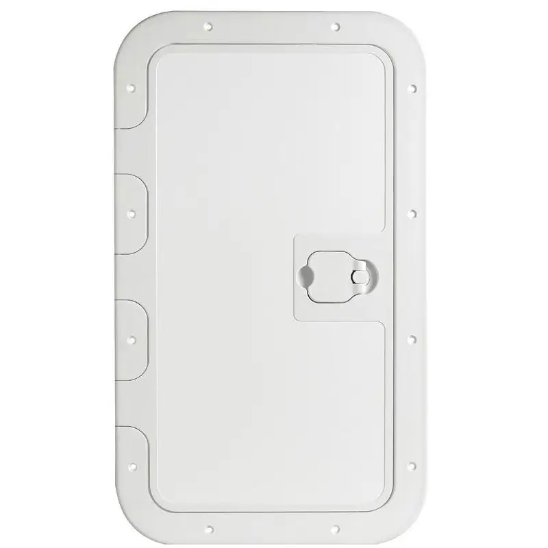 Prezzo Basso Portello d’ispezione CE con superficie pedonabile antisdrucciolevole, chiusura Splash-Proob e guarnizione in neoprene, apertura a 160° per unità da diporto categoria A, B, C, D.