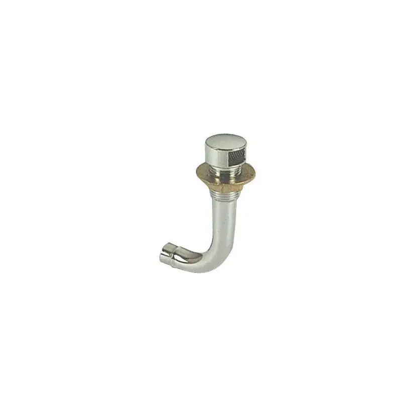 Promozione Sfiato Carburante in Ottone Cromato 90° Sinistro - 16 mm con Portagomma e Reticella Antifiamma conforme alla norma UNI EN ISO 21487