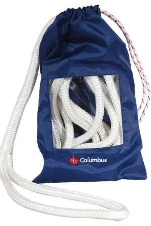 Esclusivo Sacchetto Porta-Cime Columbus Piccolo - Stivaggio Cime in Tessuto Anti-Muffa e Resistente all'Acqua di Mare con Chiusura Perimetrale
