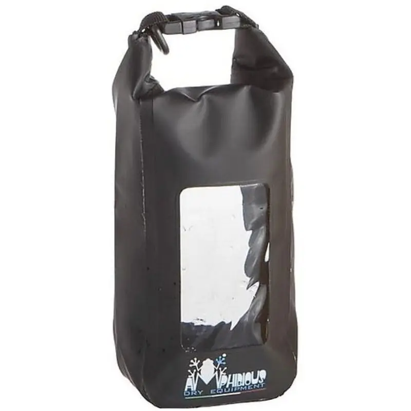 Promo Stagionale Sacca Stagna AMPHIBIOUS Mini Window in PVC Nera con Doppie Finestre Trasparenti per Piccoli Oggetti