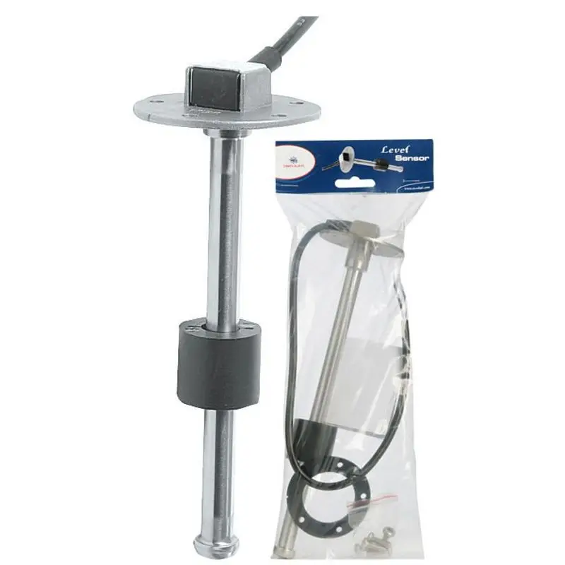 Solo Oggi Sensori di livello verticali con flangia S5 a 5 fori - Galleggianti inox 90 cm 0-190 Ohme 240-33 Ohm per carburanti e acqua - Universali 12/24 V in acciaio inox 316