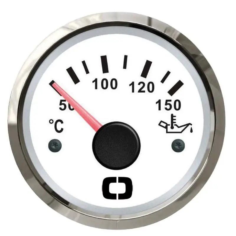 Prezzo Basso Indicatore di temperatura olio Osculati 50/150° con quadrante retroilluminato rosso e giallo - Bianco lucido per barche e nautica