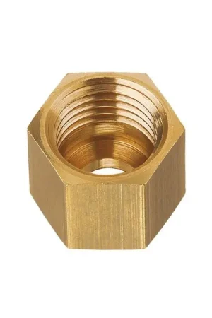 Dado in ottone per tubo rame 8 mm - Confezione da 3 pezzi per nautica e fai da te - GOK Più Venduto