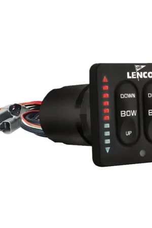 Pannello Controllo con LED Lenco - Control Box Stagno con Uscite Deutsch Connectors e Funzione Retractor per Vele e Barche Ultime Pezzi