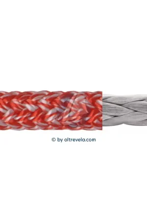 Promozione Esclusiva Bobina 100 metri Doppia treccia Dyneema DSK78 RACE POLY Ø4mm rosso