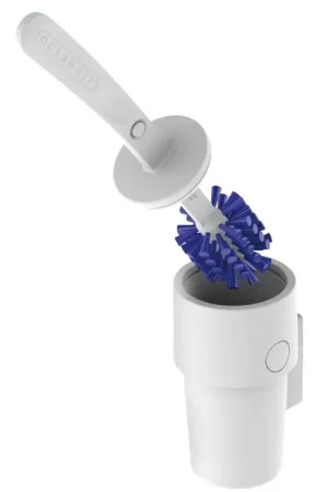 Porta scopino sospeso Oceanair Brush & Stow per bagni marini - Fissaggio a muro, design compatto e chiusura a scatto per evitare odori sgradevoli. Consegna Rapida
