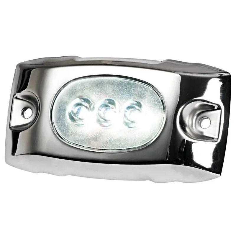 Luce Subacquea LED Bianca Alta Efficienza con Cover Inox 12/24V per Installazione Immersa - Ø 13 mm Passaggio Cavo Alimentazione Nuova Collezione