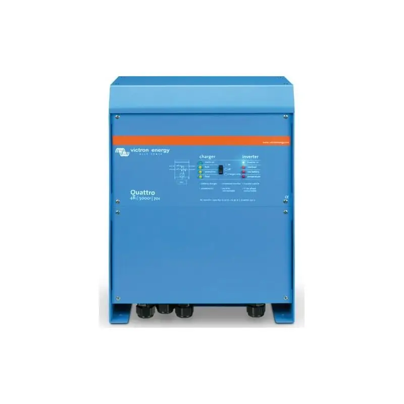 Inverter/Caricabatterie Victron Quattro 24/8000/200-100/100 - Sistema Energetico Nautico con Connessione a Due Sorgenti AC Indipendenti per Banchina e Generatore Offerta Lampo