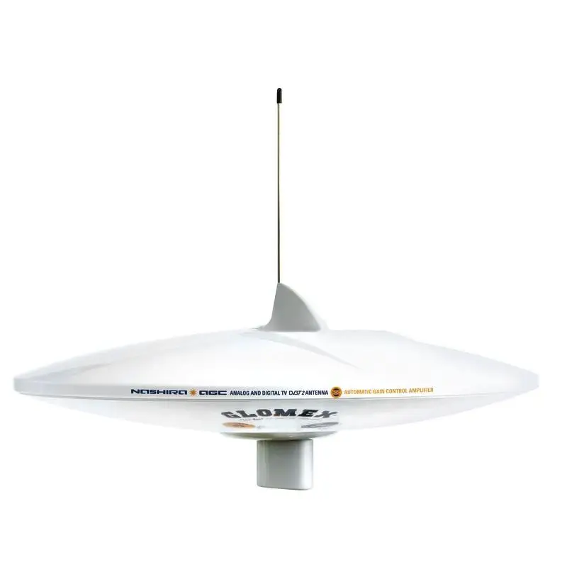 Vendita Finale Antenna TV Glomex Nashira AGC DAB - Antenna per Digitale Terrestre con Amplificatore Automatico e Filtro LTE per Barche e Imbarcazioni