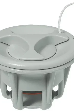 Spedito Oggi Valvola Grigia con Cordino Esterno Push-Push - Modello Universale in Resina Acetalica con Doppia Tenuta per Nautica e Barche