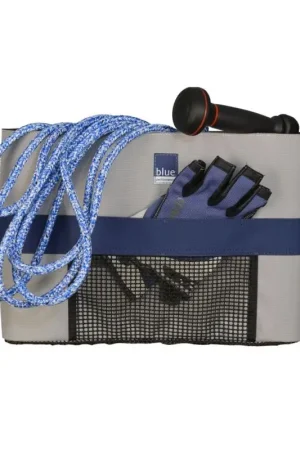 Pagamento Sicuro Tasca per Drizze COMBI Blue Performance - Tasca Impermeabile e Resistente ai Raggi UV con Copertura Integrata, Tre Scomparti e Fissaggio Removibile per Barche