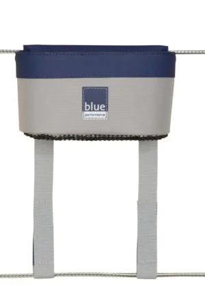 Non Perdere Porta Lattine Blue Performance su Draglia e a Parete - Impermeabile, Pratico e Resistente, Fissaggio Velcro e Ganci Removibili, Contiene fino a 2 Lattine o Bibite, Antimuffa e Resistente ai Raggi UV.