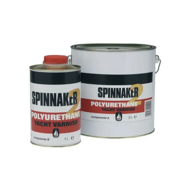 Vernice Bicomponente Lucida SPINNAKER POLYURETHANE Interno-Esterno 0,750L/3L - Marca Cecchi Gustavo, Super Clear con Protezione UV, Ideale per Superfici Epossidiche e Facile Applicazione. Direttamente Dal Produttore