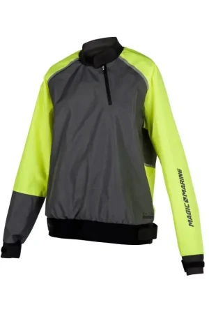 Compra Online Spraytop Impermeabile Giallo Fluo/Nero Magic Marine - Comfort e Sicurezza per Veleggiare con Impermeabilità 5,000 mm e Traspirabilità 5,000 g/m2/24hr