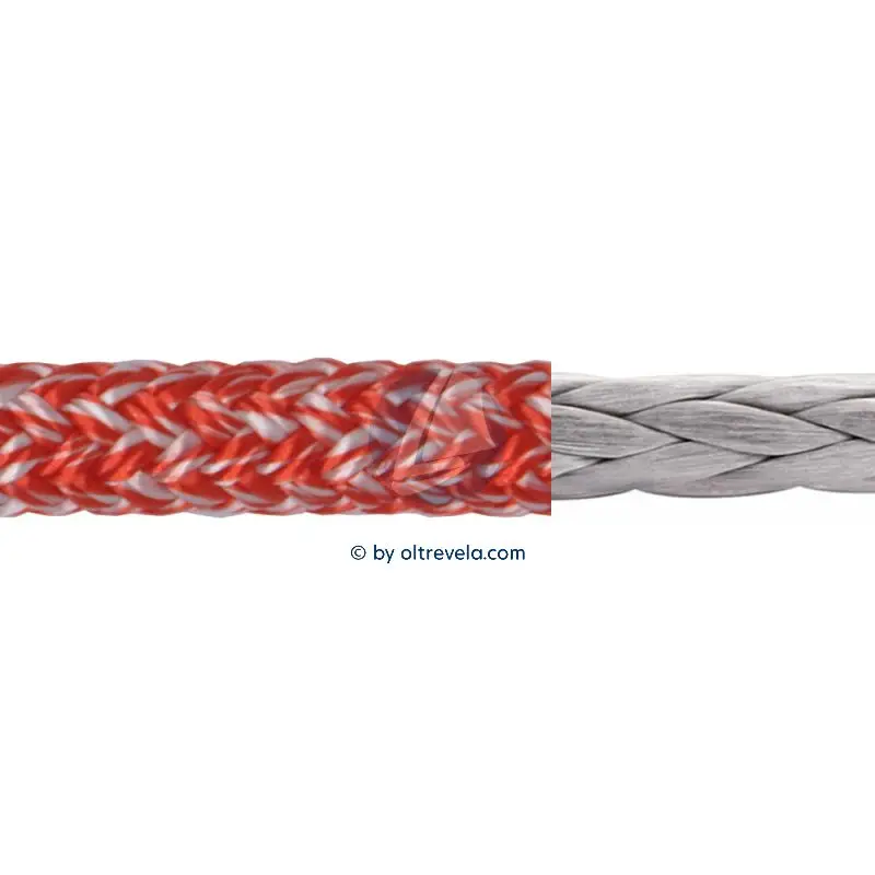 Bobina 100 metri doppia treccia RACE POLY Dyneema DSK78 Ø5mm rosso Occasione