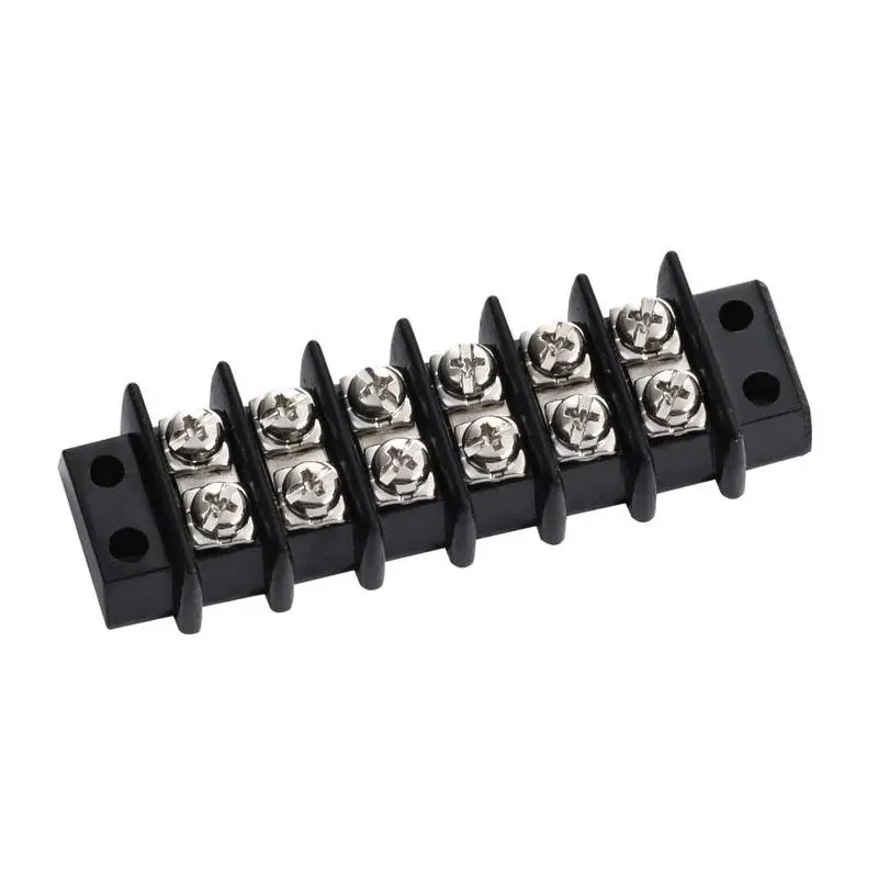 Offerta Del Giorno Morsettiera 6 Poli in Bakelite ad Alto Isolamento con Morsetti Terminali in Ottone Nichelato per Nautica - Sicurezza e Affidabilità per la Terminazione dei Cavi Elettrici