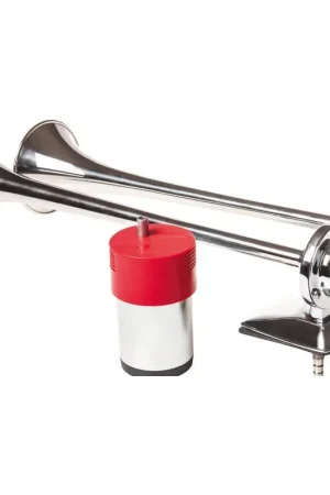 Tromba Fiamm Ponente con Compressore 24V - Modello Doppio Corno in Acciaio Inox Estremamente Potente per Nautica e Barche Must-Have