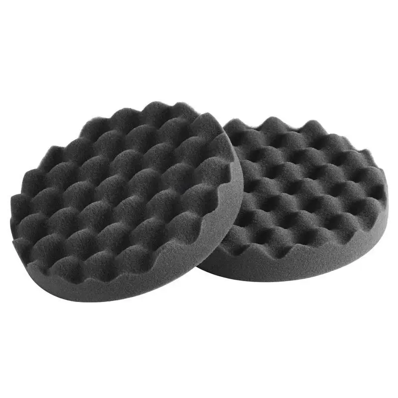 Ultime Pezzi Tamponi in schiuma neri bugnati morbidi per lucidatrice 150x30 mm - Confezione da 2 pz - Ideali per la cura delle barche e della nautica