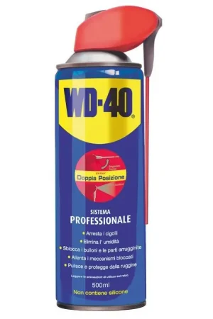 Lubrificante Multiuso WD-40 Professional 500ml per Vela e Nautica - Protezione, Lubrificazione e Rimozione di Macchie per Metallo e Superfici Non Porose Economico