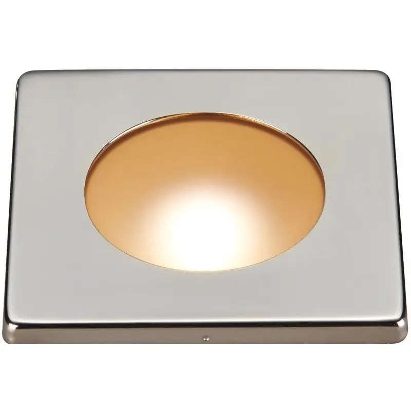 Luce Led ad Incasso Propus Osculati Bianca e Rossa - Fissaggio con Viti, Carcassa in Policarbonato e Ghiera in Acciaio Inox Lucidato, Funzione Dimmerabile e Touch Inclusa nel Vetro Quantità Limitata