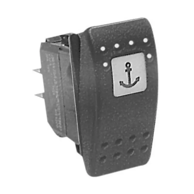 Interruttore ON-ON Carling Technologies 2 LED rossi Impermeabile IP56 20 A a 12V 15 A a 24V Foro rettangolare 21,5x36,8 mm Spia di attivazione illuminata Direttamente Dal Produttore