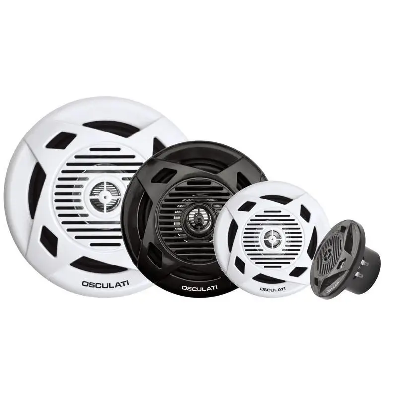 Coppia di Casse a Doppio Cono 5,25'' 2x40 W Bianche con Carcassa in ABS e Cono in Polipropilene per Nautica Ultime Pezzi