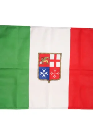 Miglior Prezzo Bandiera Italia Marina Mercantile 70x100 cm in Poliestere 100% - Ideale per Barche e Nautica