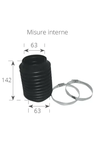 Ultimissimo Modello Soffietto Gas Scarico Stern Drive - Ricambio Nautico Rif. Or. 18654A1