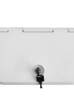 Sportello Bianco con Serratura 285x165 mm - Apertura 180° per VHF, CB e Radio Nautica Occasione Imperdibile