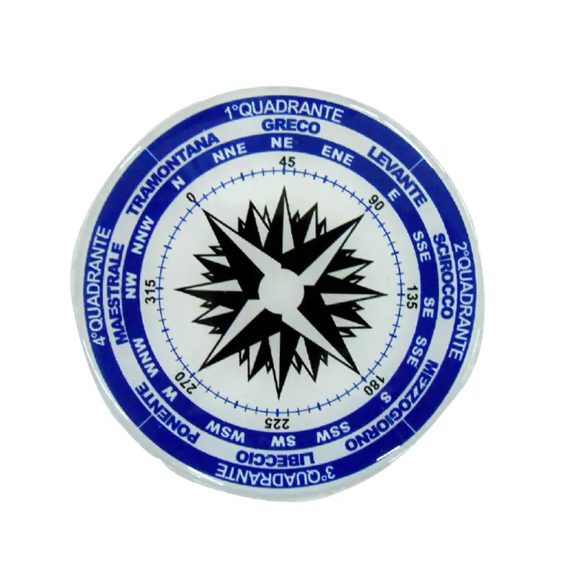 Rosa dei Venti in Rilievo Ø 80 mm - Segnale Adesivo Nautico Decorativo Must-Have