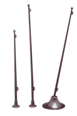 Nuova Collezione Asta Bandiera in Nylon 39 cm con Base da Avvitare - Ideale per Barche e Nautica