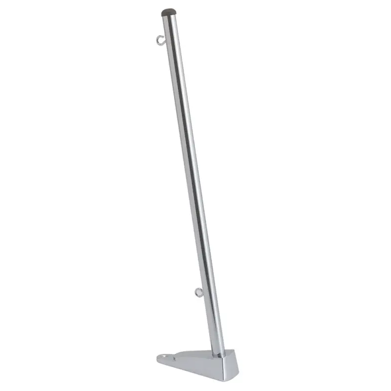 Bestseller Asta Bandiera in Ottone Cromato Ø 13 mm - Lunghezza 350 mm con Innesto a Baionetta - Ideale per Barche e Vela