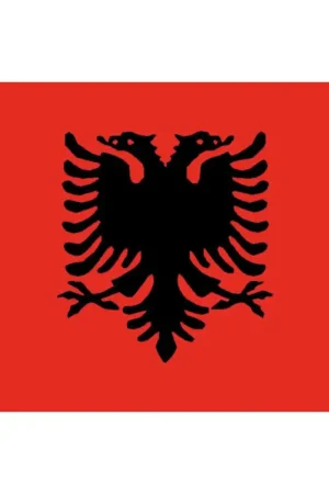 Bandiera Albania in Tessuto Poliestere 100% - Dimensioni 20x30 cm - Adria Bandiere Saldi