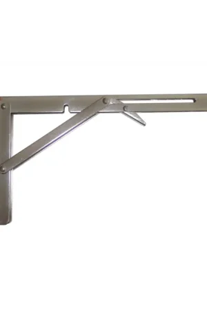 Affare Supporto Pieghevole Inox per Tavolo - Carico Massimo 250 kg, Dimensioni 300x165x25 mm - Marine Town