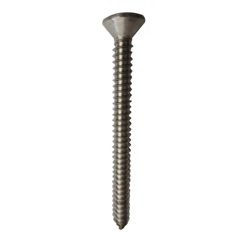 Spedizione Espresso Viti Autofilettanti Testa Piana Svasata TSC 7983 A2 Ø 4,2x9,5 mm - Calotta Taglio Croce in Acciaio Inox DIN 7983