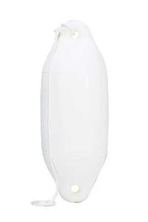 Parabordo Gonfiabile Bianco 60x15 cm in PVC Resistente UV - Assorbimento Urti Ottimale con Cima Inclusa Offerta Lampo