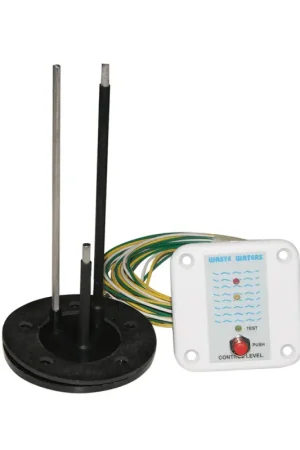 Consegna Rapida Indicatore di Livello Acque Nere Matromarine con LED - Pannello 62x60 mm e Sonda a 3 Sensori
