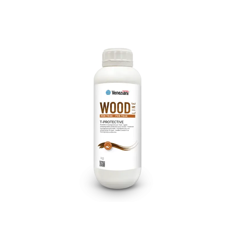 Olio Protettivo per Teak T-Protective 1L - Ristabilisce l'Equilibrio Oleoso e Rende il Legno Morbido al Tatto - Veneziani Solo Oggi