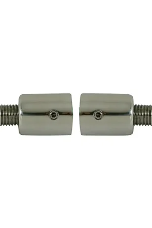Coppia di Giunti Inox Ø 22 mm - Giunti Inox per Tubi Ø 22 mm con Occhio Regolabile per Tendere Capottina - Acciaio Inossidabile AISI 316 Solo Oggi