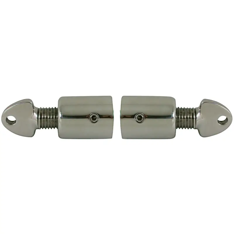 Coppia di Giunti Inox Ø 22 mm - Giunti Inox per Tubi Ø 22 mm con Occhio Regolabile per Tendere Capottina - Acciaio Inossidabile AISI 316 Solo Oggi