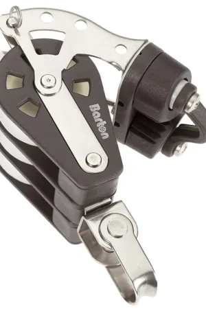 Bozzello Girevole Triplo con Arricavo e Strozzascotte - Cima Max Ø 10mm - Max Carico 400kg - Serie 3 di Barton Marine Ultimissimo Modello