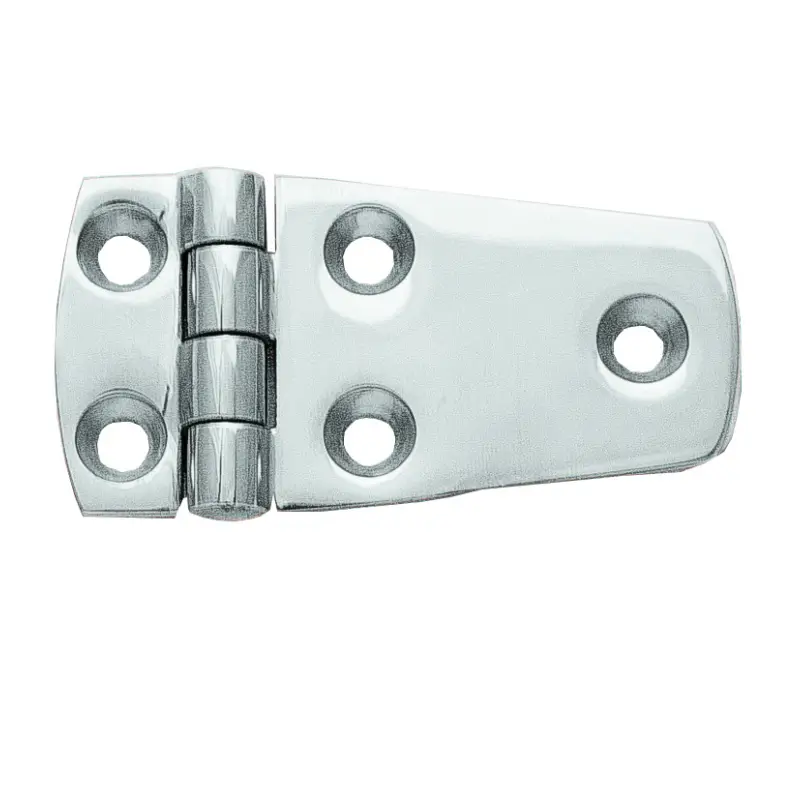 Economico Cerniera Inox AISI 316 Lucidata a Specchio 76x38 mm - Spessore 4,5 mm per Nautica e Barche