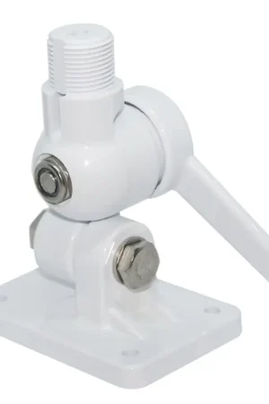 Base Antenna Doppio Snodo in ABS con Passacavo per Barche - Supporto Nautico Resistente e Pratico Occasione Imperdibile