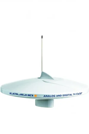 Antenna Talitha DAB TV-V9125AGCU - Antenna Omnidirezionale per Imbarcazioni con Amplificatore 20dB e Cavo da 20 mt - Ricezione Segnali Analogici e Digitali 360° Più Venduto