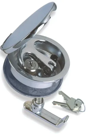 Vendita Finale Alzapagliolo in Ottone Cromato Senza Chiave - Tavella Regolabile Ø 84 mm per Nautica e Vela - Foresti e Suardi