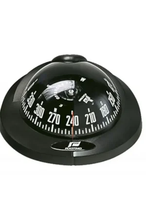 Bussola Offshore 75 Nera ad Incasso con Illuminazione 12V per Barche a Motore da 5 a 8 mt - Installazione su Piani Inclinati o Verticali Sconto