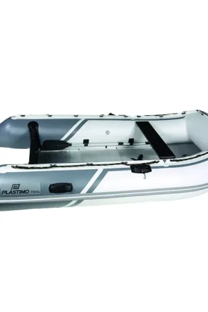 Acquista Ora Tender Gonfiabile Plastimo P270KH Grigio - Ideale per 4 Persone, Carico Massimo 500kg, Sedile in Legno e Accessori Inclusi, Gonfiatore e Pagaie Incluse