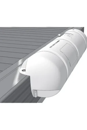 Bumper Dritto Bianco Ø 18 cm x 40 cm - Parabordo in PVC Resistente ai Raggi UV per Pontili e Catway - Facile Installazione e Protezione per Imbarcazioni Affare