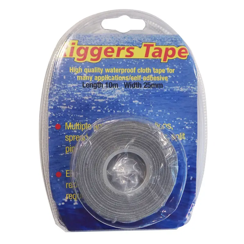 Nastro Riggers Argento H.mm. 25 - Protezione per Tenditori e Morsetti Nautici - Rivestimento Resistente per Metallo Non Perdere
